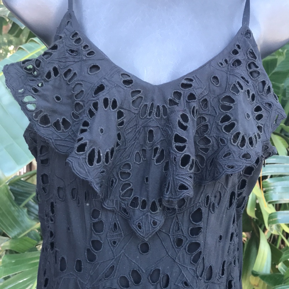 Hibiscus  ruffle eyelet lace slip dress - Picture 6 of 10